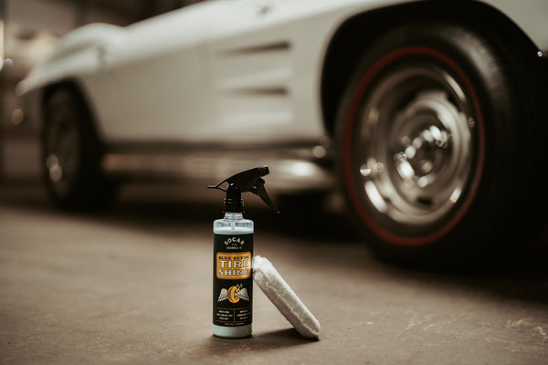 SOCAR CHEMICAL - CLEAN WHEEL COMBO - Blue Suede Tire Shine and Wheel Cleaner Set, Professional Wheel Care Kit with Spray Bottles