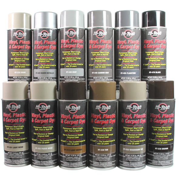 Hi-Tech Automotive Vinyl, Plastic, Leather, and Carpet Dye - 34 OEM Colors