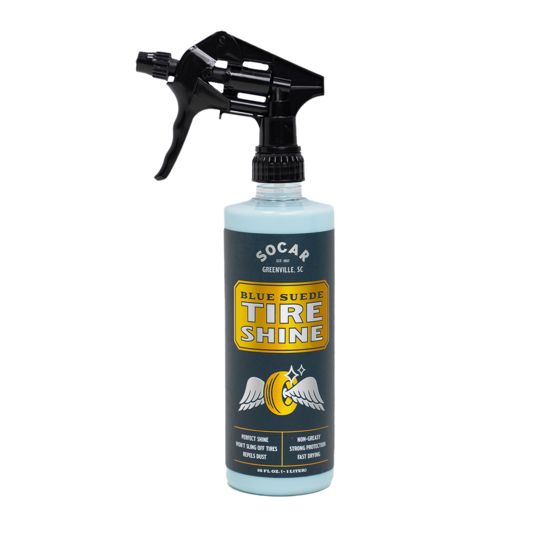 blue tire dressing Magic Blue Solvent-Based Tire & Trim Shine Dressing